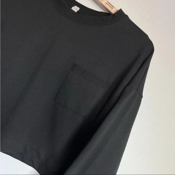 Free People Movement Sunny Cropped Sweatshirt Top Sz XS Loungewear Comfort EUC - Picture 4 of 9